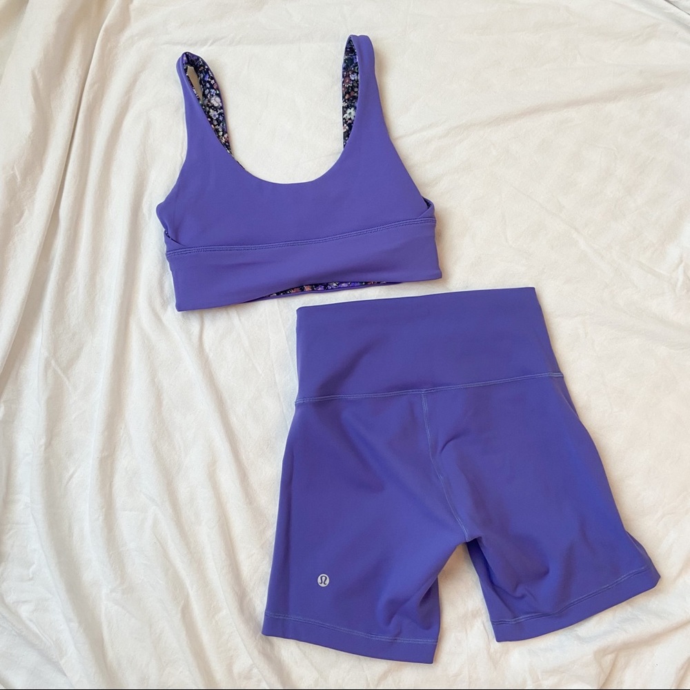 lululemon purple set align wunder under